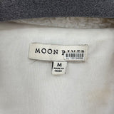 women Moon River V-neck Wrap Top White Sweater M