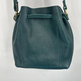 women Portland Leather Goods Small Bucket Bag Lagoon Green Blue Purse