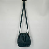 women Portland Leather Goods Small Bucket Bag Lagoon Green Blue Purse