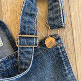 women Old Navy Denim Overalls Blue Jeans 14