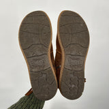 women Born Leather Booties Brown Shoes 9