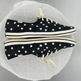 women Kate Spade x Keds Polka Dot Kicks Black White Shoes 8.5