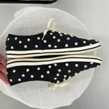 women Kate Spade x Keds Polka Dot Kicks Black White Shoes 8.5