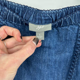 women J. Jill Denim Maxi Blue Skirt L