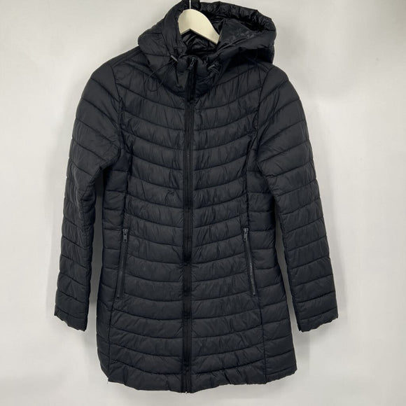 women Gap Lightweight Puffer True Black Jacket S