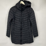 women Gap Lightweight Puffer True Black Jacket S