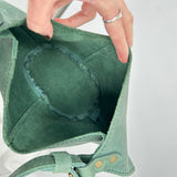 women Portland Leather Goods Kangaroo Shoulder Bag Evergreen Purse