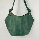 women Portland Leather Goods Kangaroo Shoulder Bag Evergreen Purse
