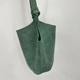 women Portland Leather Goods Kangaroo Shoulder Bag Evergreen Purse