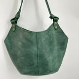 women Portland Leather Goods Kangaroo Shoulder Bag Evergreen Purse