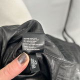 women Ivanka Trump Diamond Quilted Princess Black Coat L