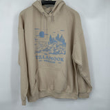 women Jerzees Tillamook Hoodie Tan Light Blue Sweatshirt XL