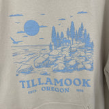 women Jerzees Tillamook Hoodie Tan Light Blue Sweatshirt XL