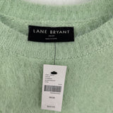 women Lane Bryant NWT Fuzzy Crewneck Aqua Sweater 18/20