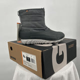 women Bogs NWT Casual Winter Zip Boots Black Gray Shoes 7