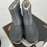 women Bogs NWT Casual Winter Zip Boots Black Gray Shoes 7