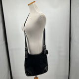 women Coach NWT Canvas Monogram Hippie Shoulder Bag Black Purse 11" x 10.25" x 1.5"