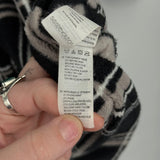 women Sisstr Plaid Shirt Jacket Black Tan White Jacket XS