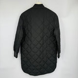 women Banana Republic Factory Quilted Full Zip Black Jacket XS