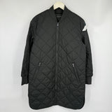 women Banana Republic Factory Quilted Full Zip Black Jacket XS