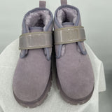 women Ugg Neumel Clear Chukka Suede Boots Lavender Shoes 7