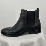 women Cole Haan LandsmenLeather Chelsea Booties Black Shoes 8.5
