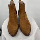 women Cecelia Gemma Suede Wedge Boots Honey Shoes 8