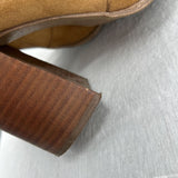 women Steve Madden Touchdown Heeled Booties Chestnut Brown Shoes 9