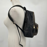 women Coach Charlie Backpack in Signature Canvas Brown Black Purse