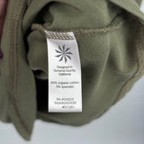 women Athleta Sunburst Organic Cotton Nectar Green Dress ST