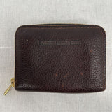 women Portland Leather Goods Small Leather Zip Wallet Coldbrew Purse 3.5"x4.75"x1"