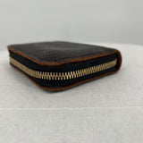 women Portland Leather Goods Small Leather Zip Wallet Coldbrew Purse 3.5"x4.75"x1"