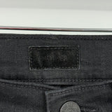 women Mother The Insider Crop Step Fray Black Jeans 26/2
