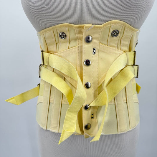 women Camper Vintage Cotton Waist Girdle Butter Yellow Intimates/Sleepwear 34