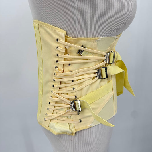 women Camper Vintage Cotton Waist Girdle Butter Yellow Intimates/Sleepwear 34