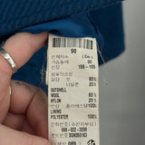 women Saint Saens Wool Blend Herringbone Textured Teal Coat S