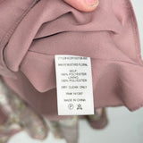 women ASTR Floral Splice Mauve Dress L