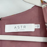 women ASTR Floral Splice Mauve Dress L