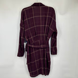 women ASTR NWT Rue Plaid Wine Dress M