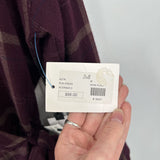 women ASTR NWT Rue Plaid Wine Dress M