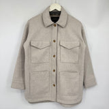 women Banana Republic Factory 4 Pocket Shacket Taupe Jacket XS