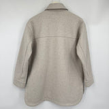 women Banana Republic Factory 4 Pocket Shacket Taupe Jacket XS