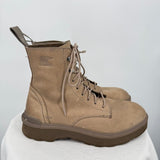 women Sorel Hi Line Lace Boot Taupe Shoes 8.5