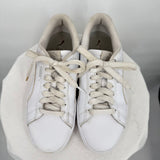 women Puma Smash Platform V2 White Shoes 8.5