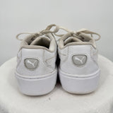 women Puma Smash Platform V2 White Shoes 8.5