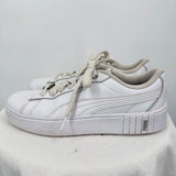 women Puma Smash Platform V2 White Shoes 8.5