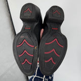 men Laredo Leather Cowboy Boots Black Gray White Shoes M7.5/W9