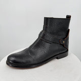 women Tory Burch Derby Mid Riding Boots Black Shoes 7.5