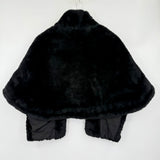 women Vintage Faux Fur Capelet AS IS - Lining Black Coat OS