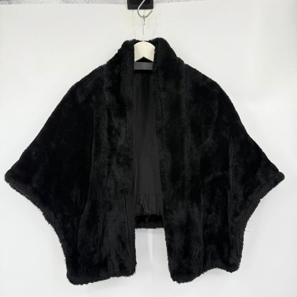 women Vintage Faux Fur Capelet AS IS - Lining Black Coat OS